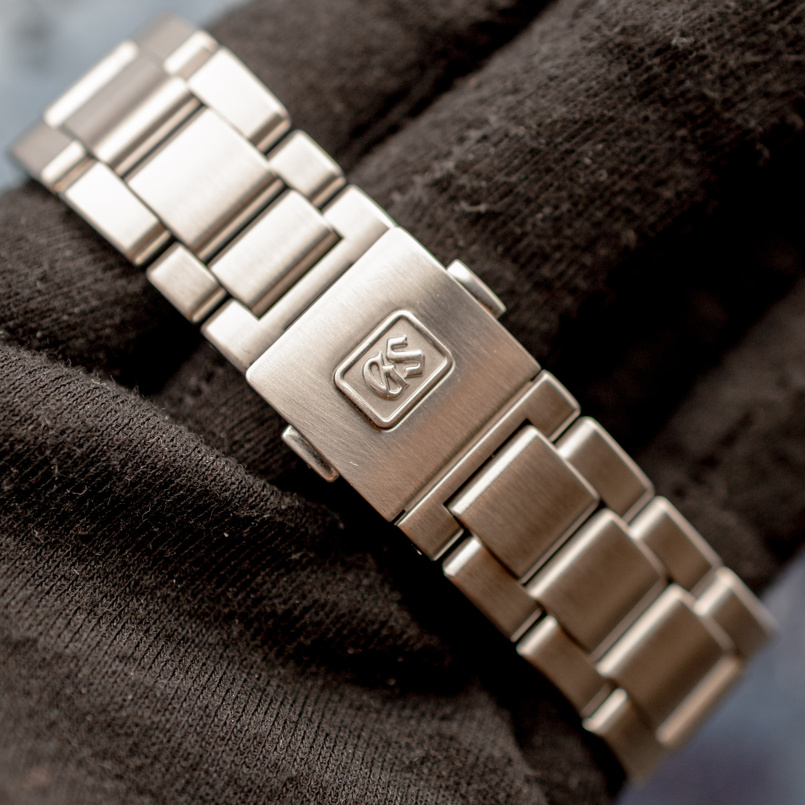 Grand Seiko SBGR307 exhibition caseback showing caliber 9S68 movement