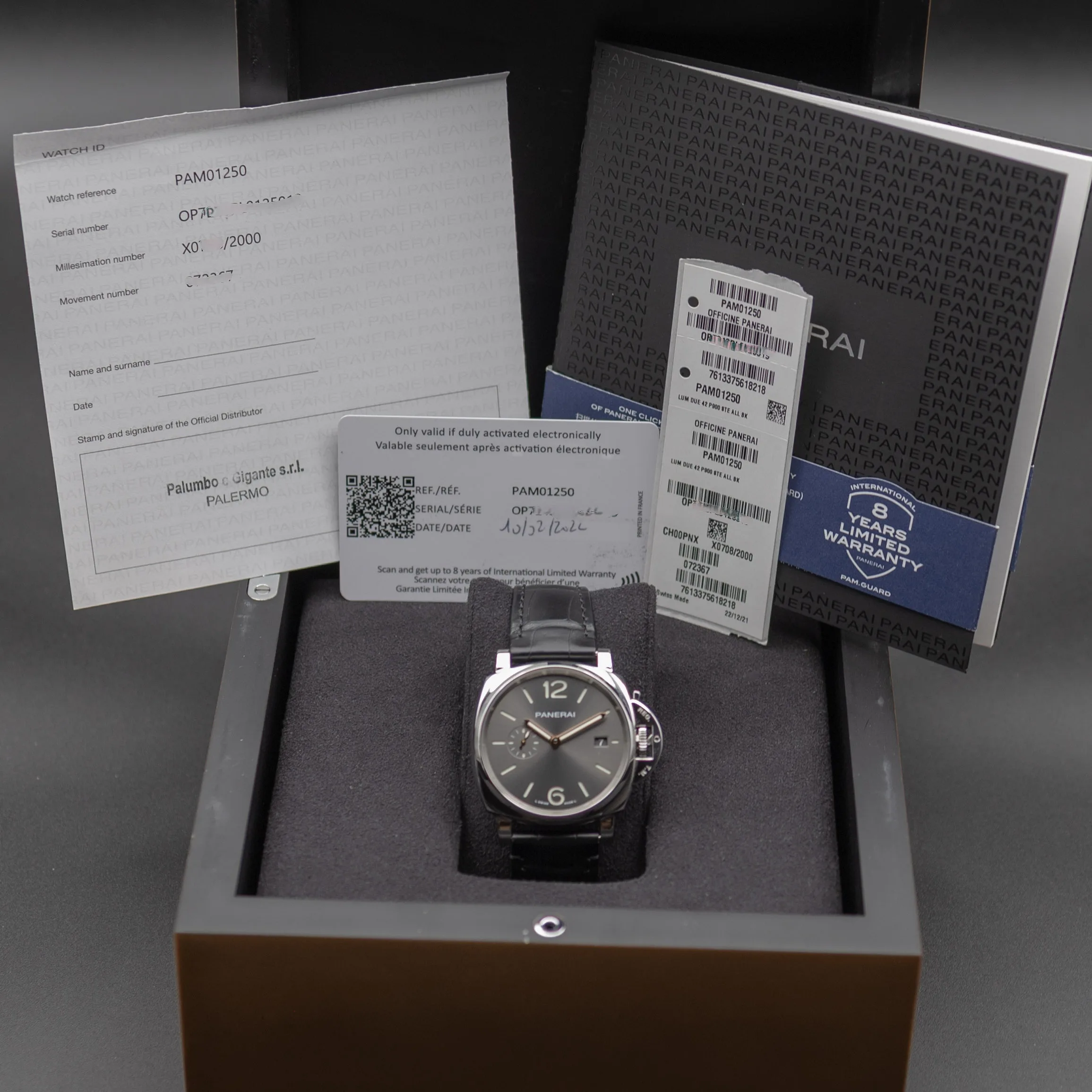 Panerai Luminor Due 42 next to a standard Luminor 44