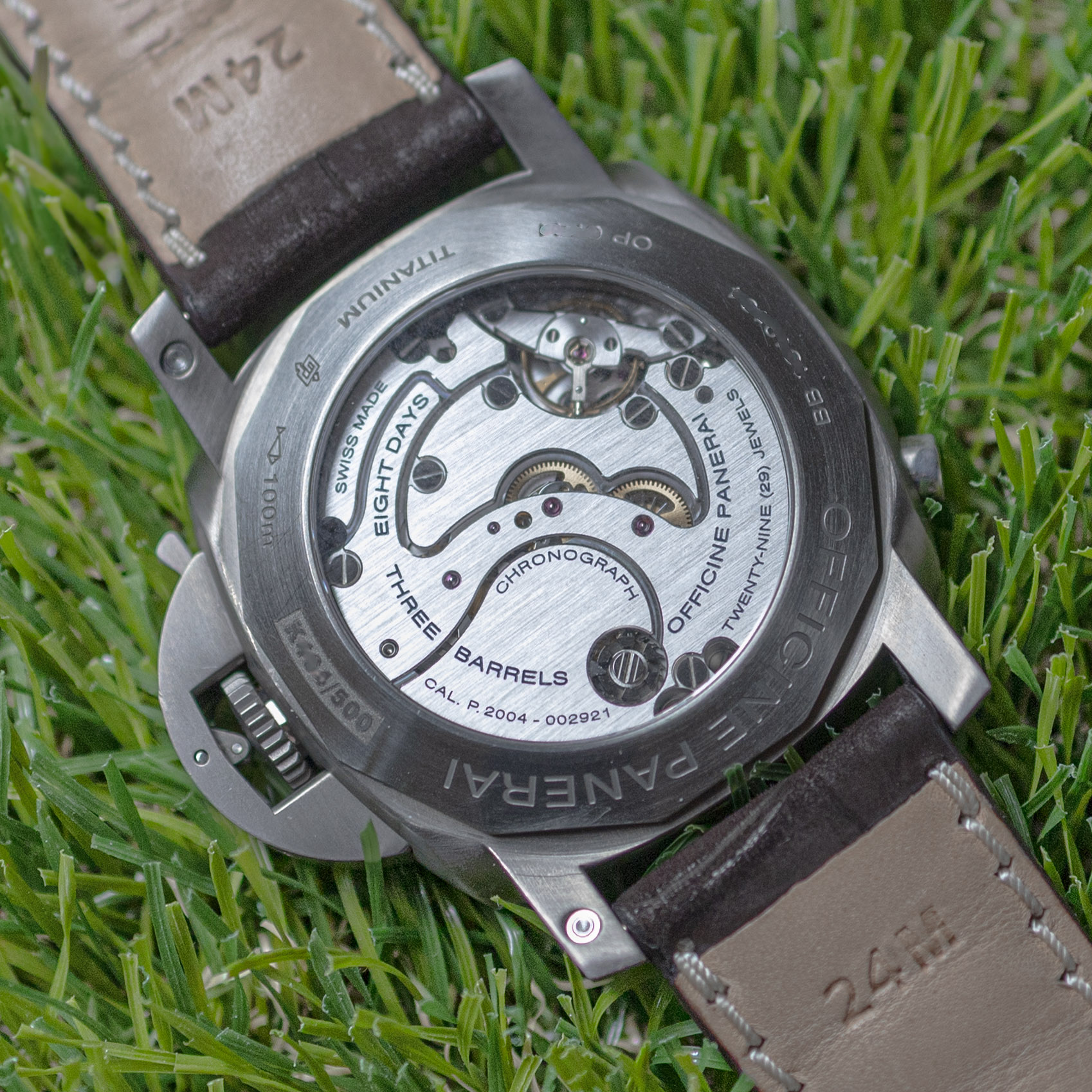 Panerai PAM 311 full watch on leather strap