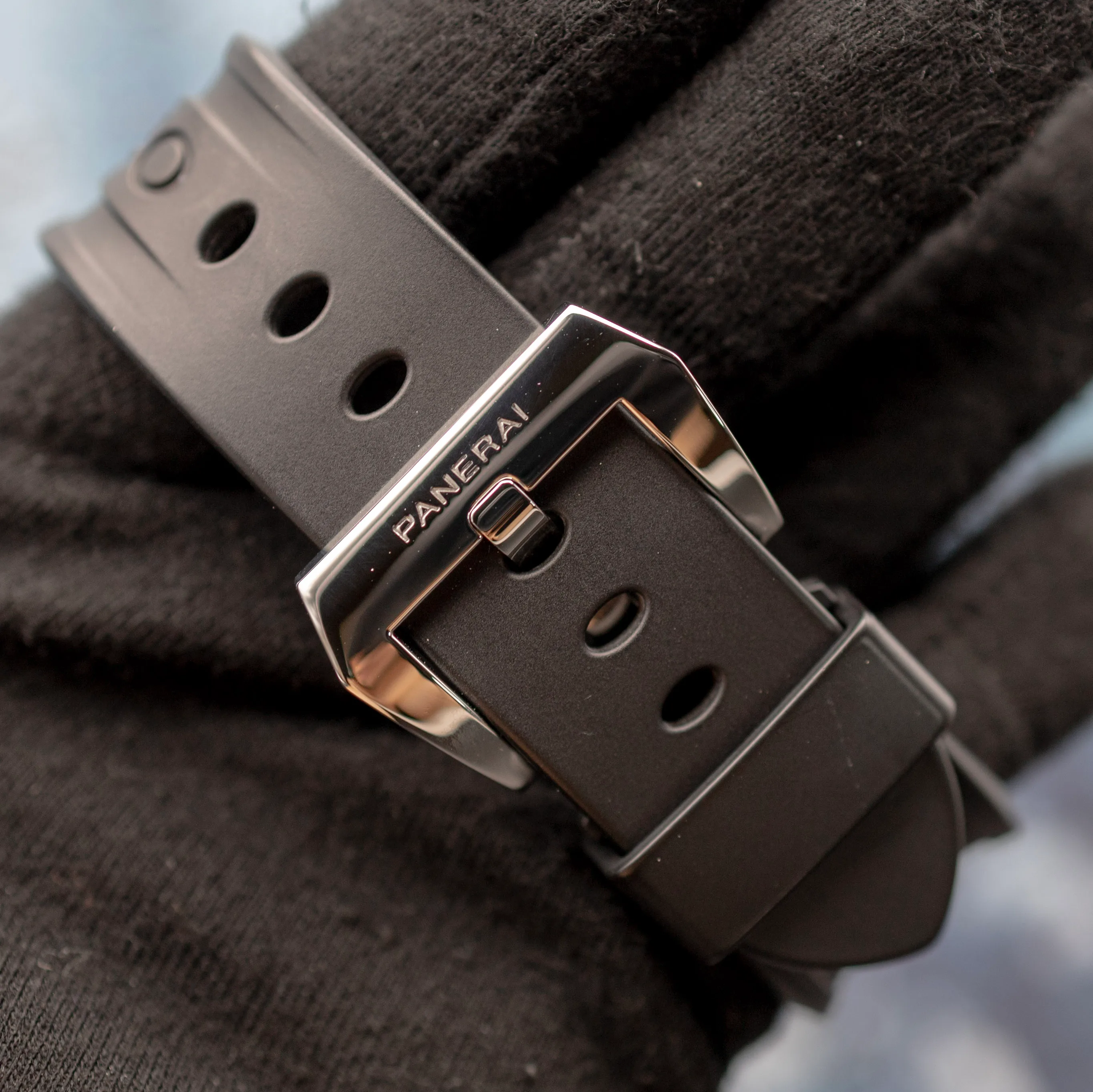 Panerai PAM00112 exhibition caseback showing Caliber OP X movement
