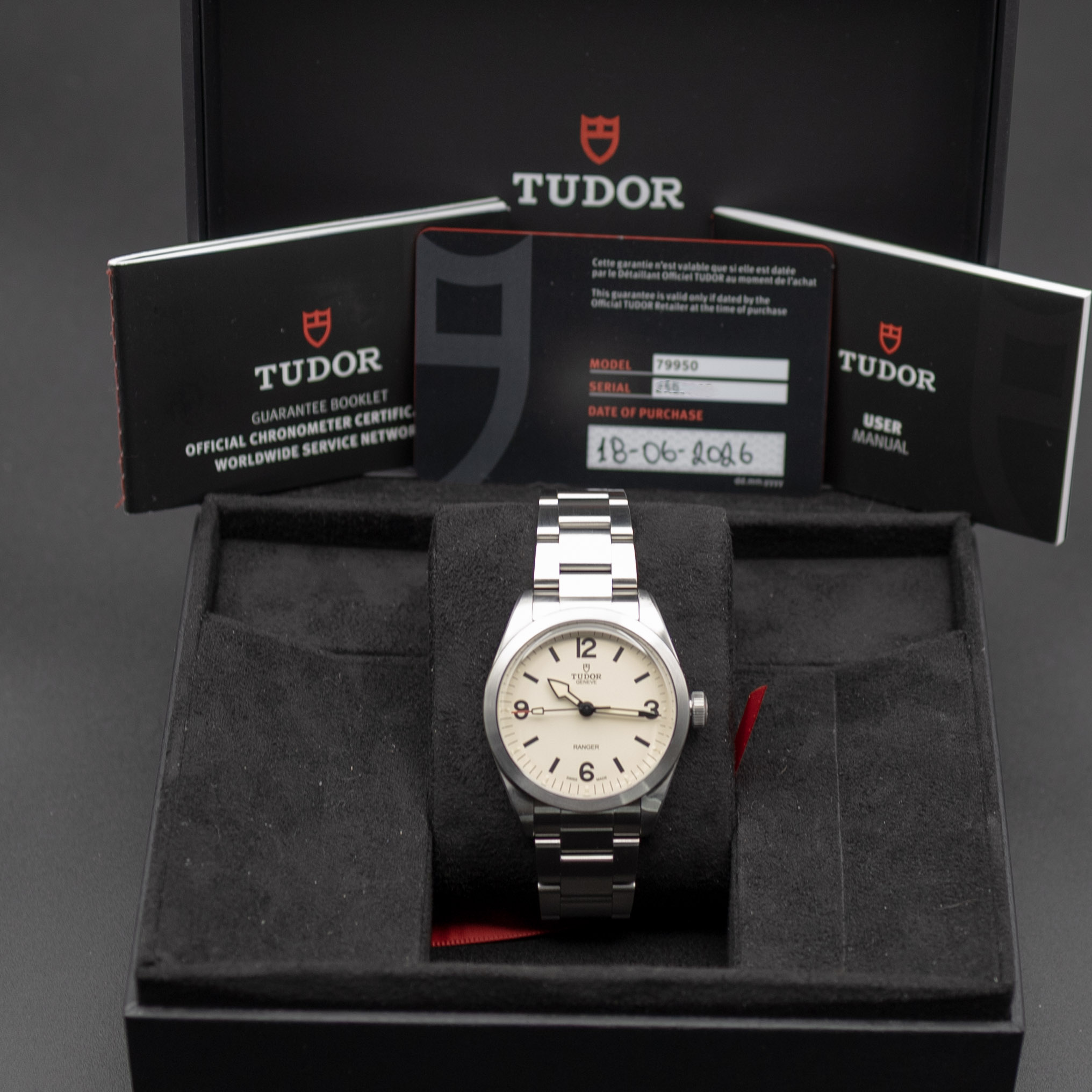 Tudor Ranger 79950 Dune in box with warranty card and papers