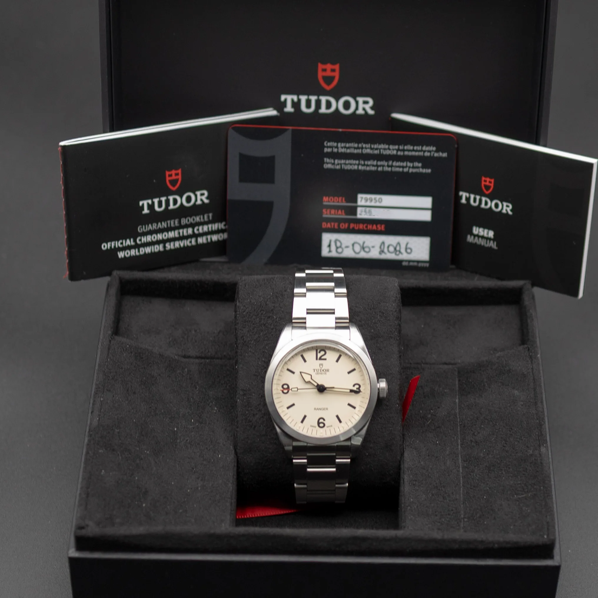 Tudor Ranger 79950 Dune in box with warranty card and papers