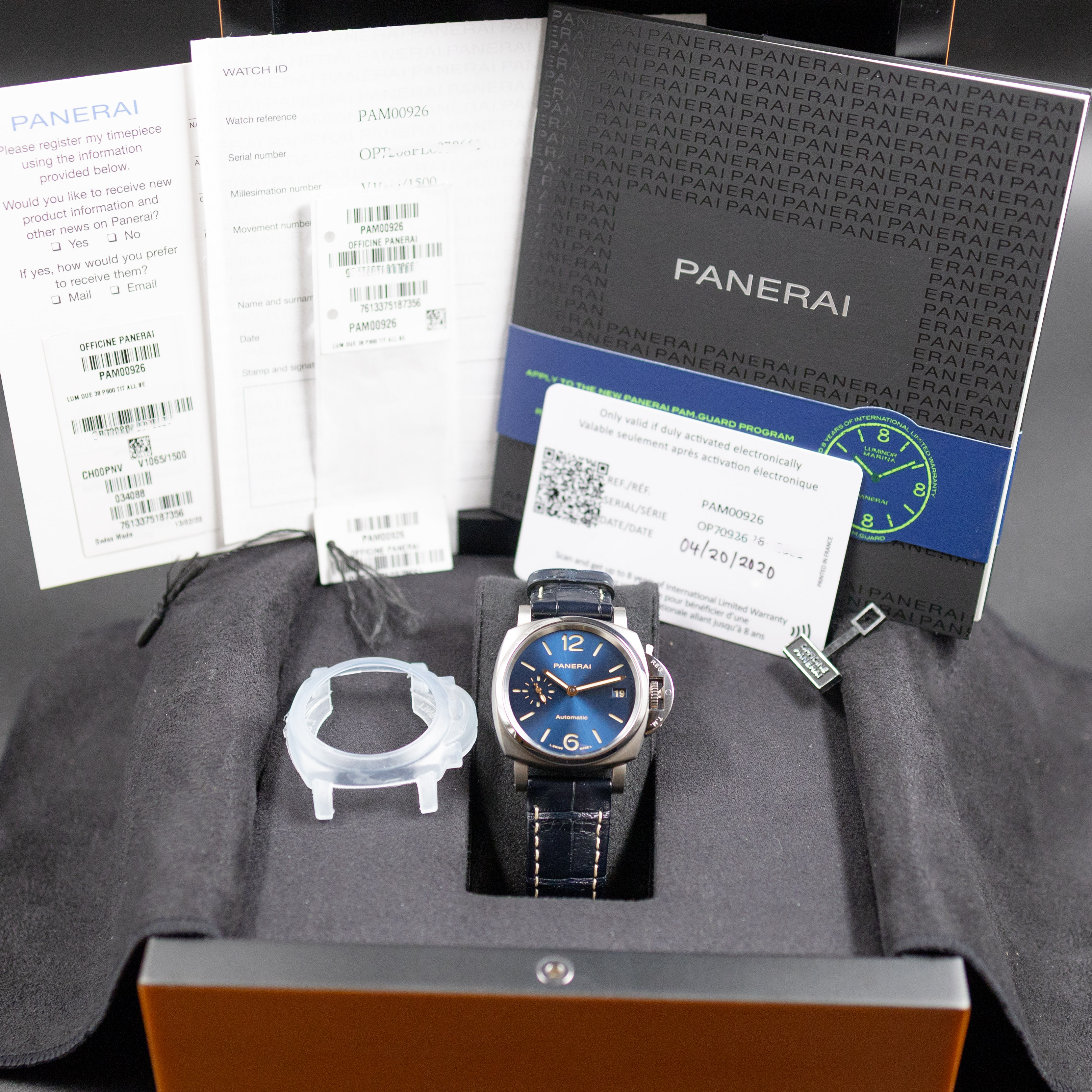 Panerai Luminor Due Piccolo Titanium Blue Dial - Image 9