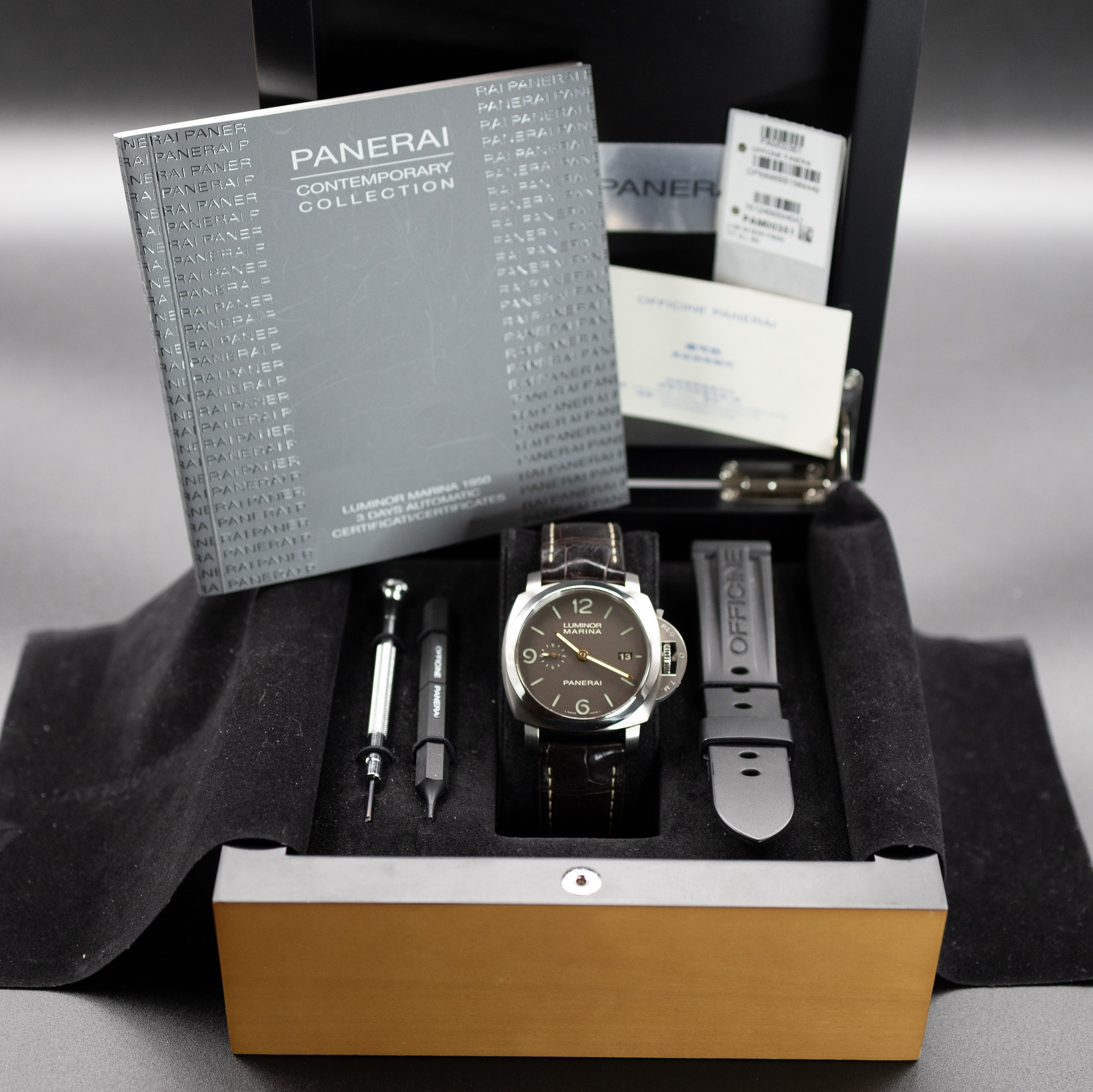 Panerai Luminor Marina 1950 Tobacco Dial Titanium - Image 11