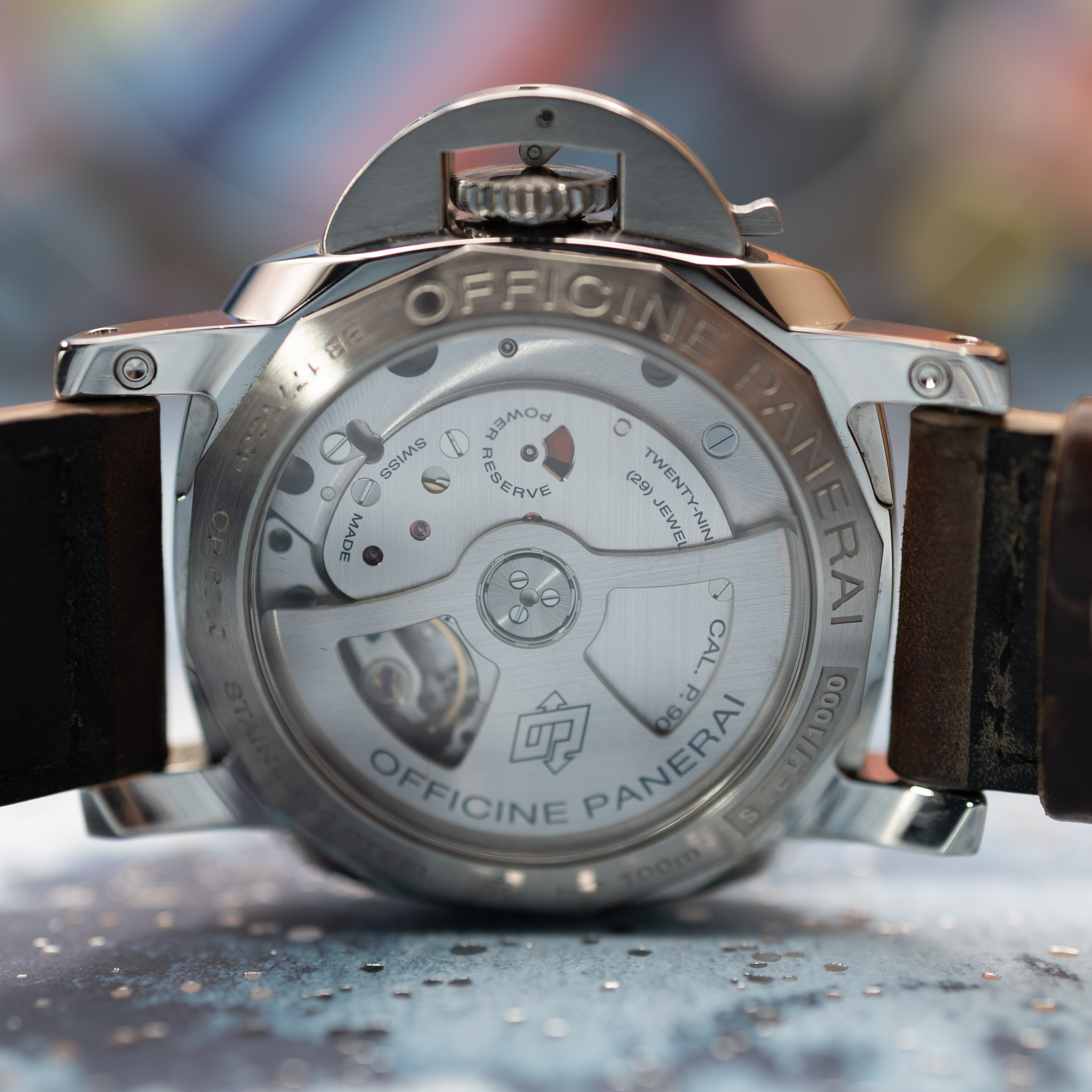 Panerai Luminor 1950 3 Days GMT Acciaio Hobnail "Paris" Dial - Image 9