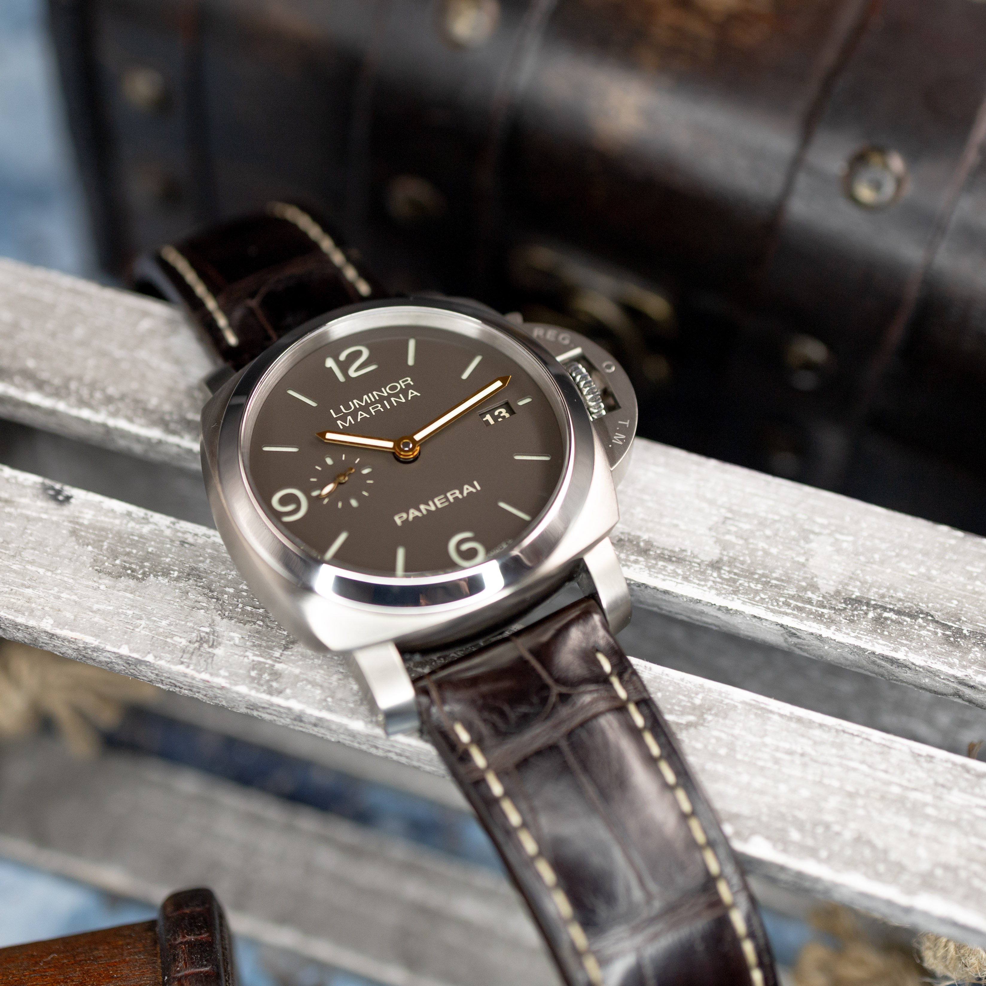 Panerai Luminor Marina 1950 Tobacco Dial Titanium - Image 4