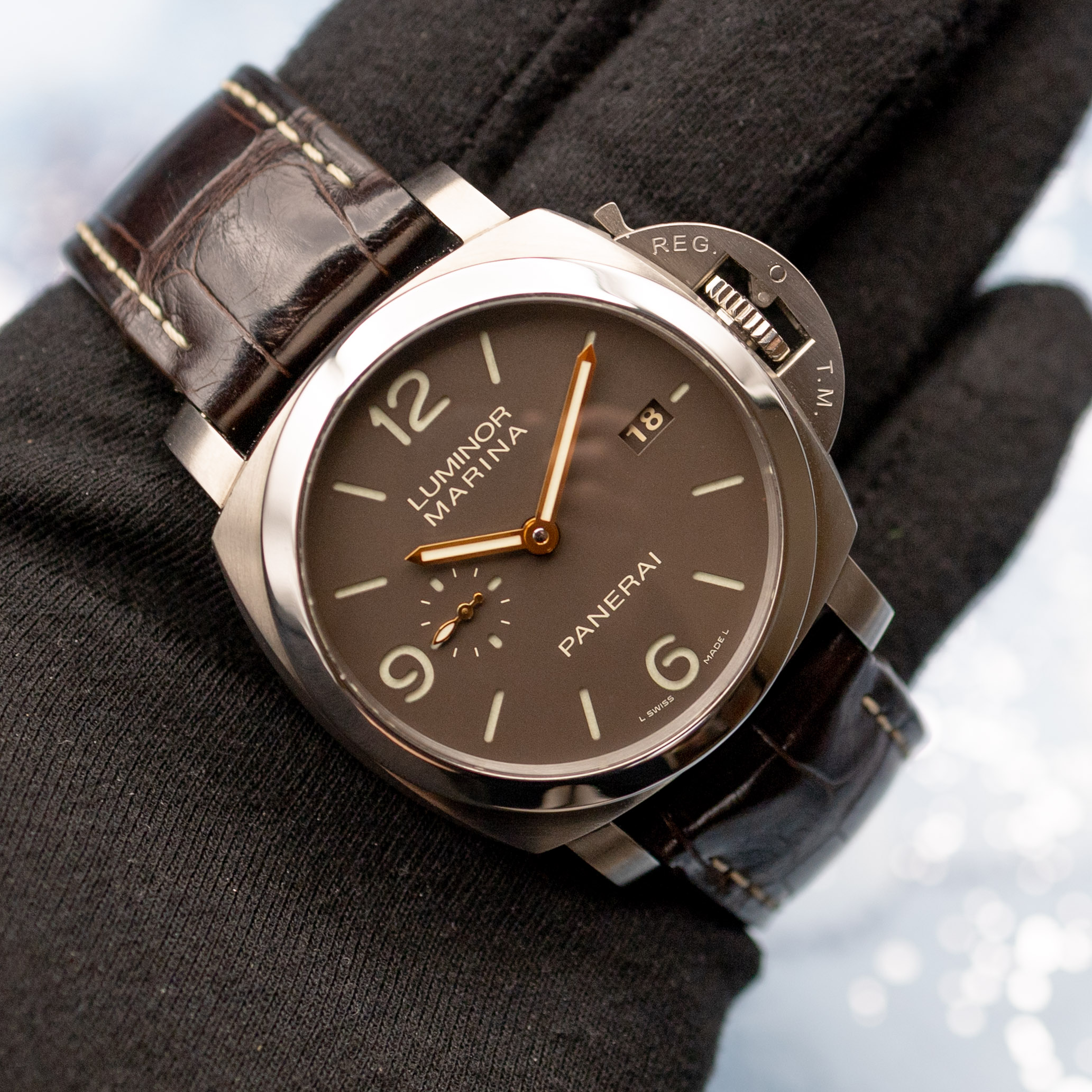 Panerai Luminor Marina 1950 Tobacco Dial Titanium - Image 5