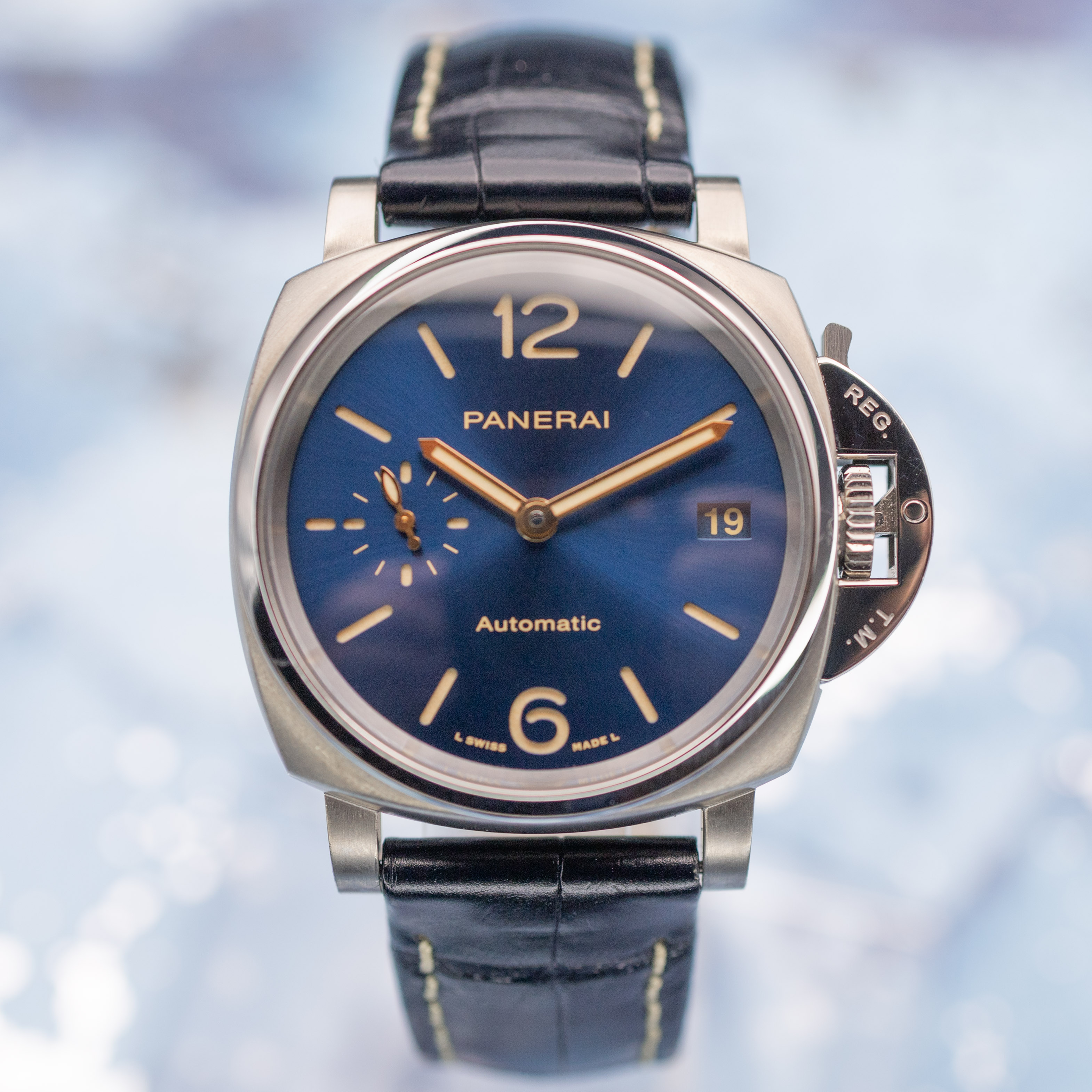 Panerai Luminor Due Piccolo Titanium Blue Dial